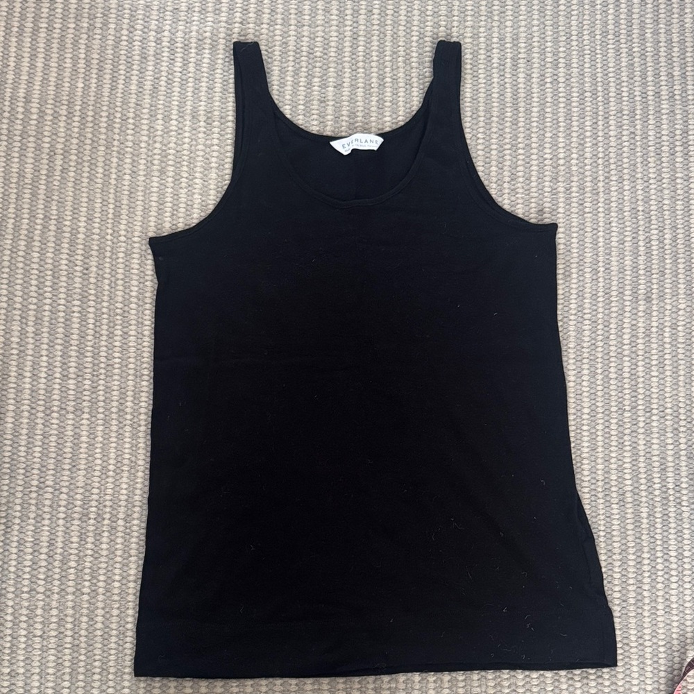 Everlane Essential Black Air Tank Top